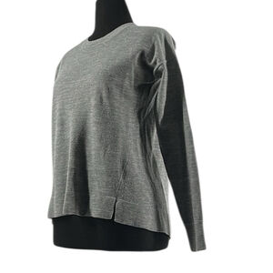 J. Crew merino wool sweater Gray Knit Top light weight luxury preppy sz xs
